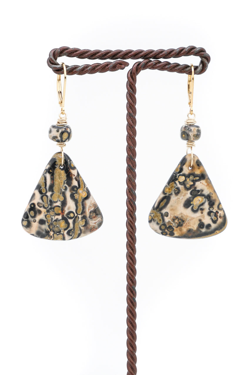 Leopardskin Jasper Earrings