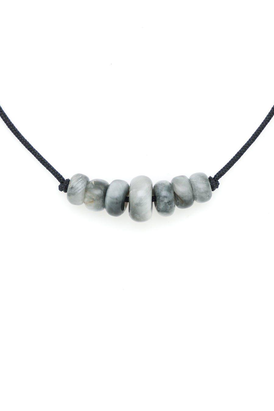 Cat's Eye Feldspar Love Bead Necklace