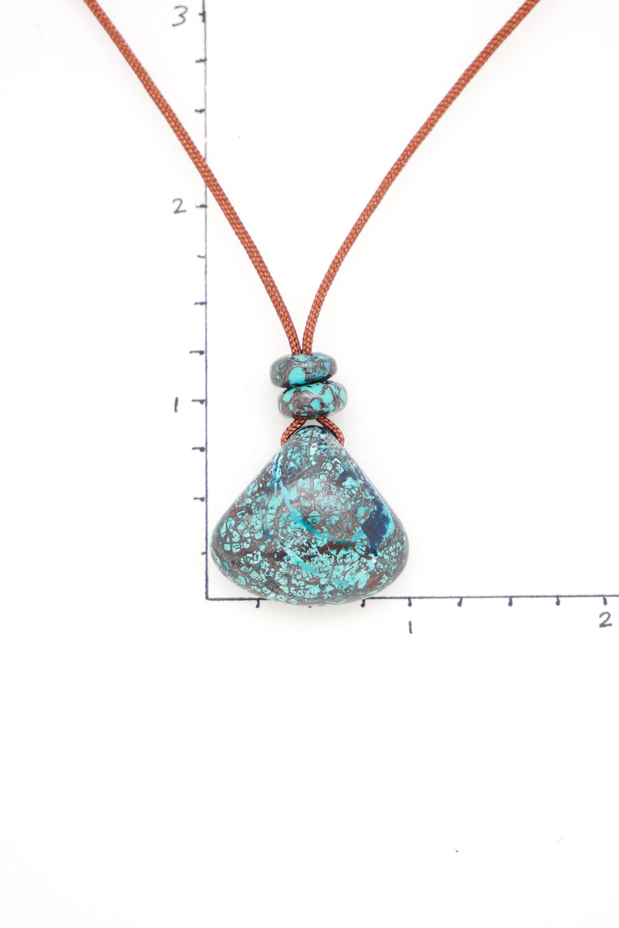 Spiderweb Chrysocolla Pendant